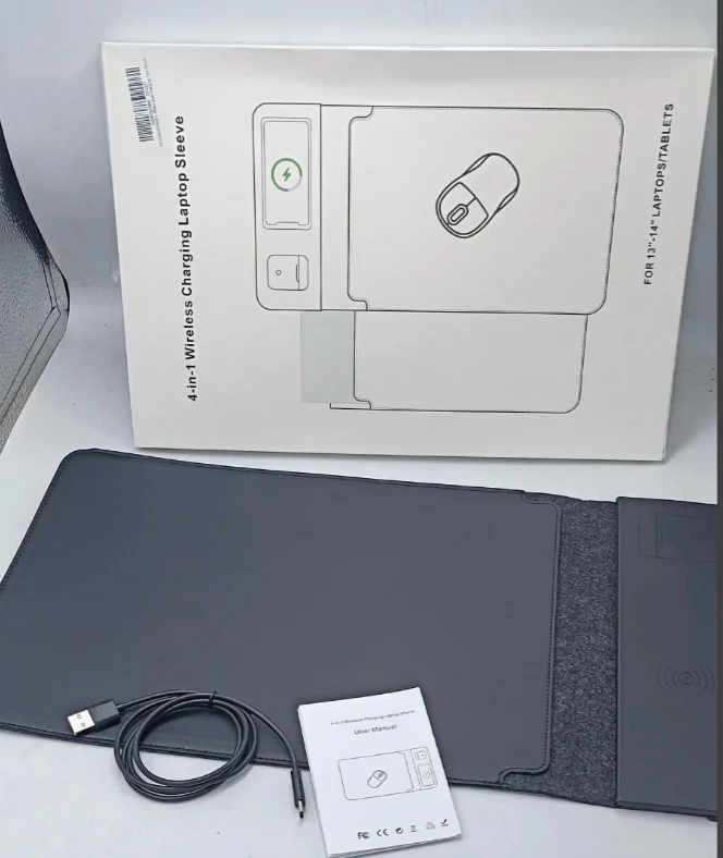 4 in 1 Wiresless Charging Laptop SleevE - Image 3