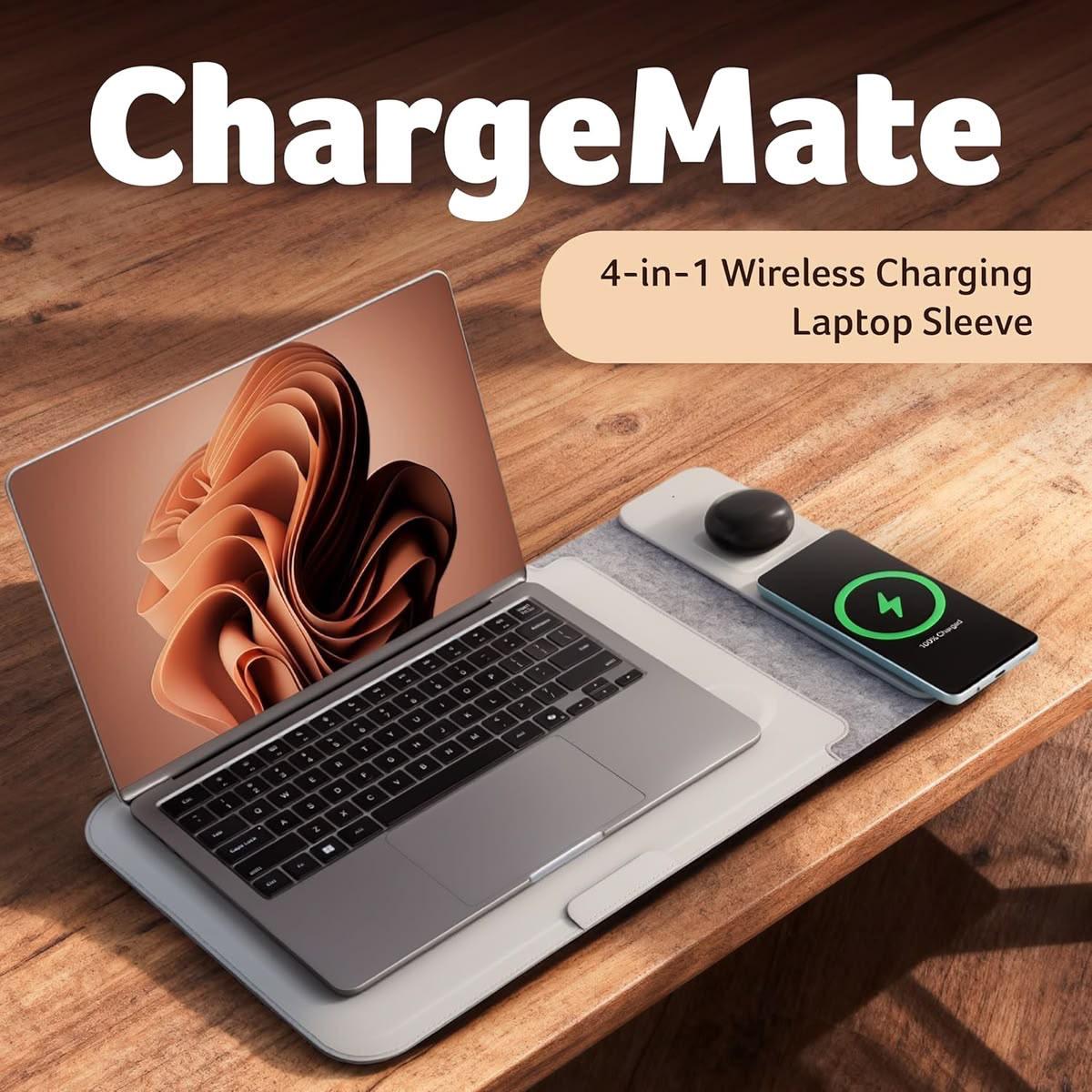 4 in 1 Wiresless Charging Laptop SleevE
